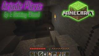 Arjade Plays Minecraft Ep 1 Getting Wood!