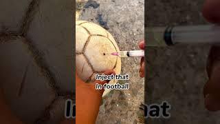 How to remove a football ️ puncture (without breaking the skin)#shorts #football