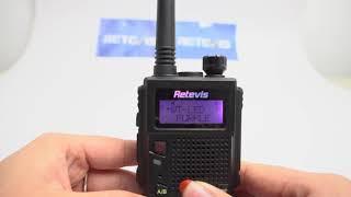 How to set up the RT5 amateur radio's Backlight?