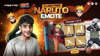 CLAIM 1 NARUTO EMOTE  Garena Free Fire