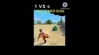 RKS GAMER RONI 1VS4 GAMPLAY CS MODE  FF SOT