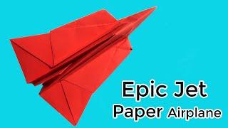 How to Make EPIC  Paper Airplanes that FLY FAR — Best Planes in the World ( 60s Plane)