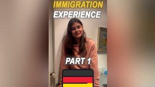 IMMIGRATION EXPERIENCE OF STUDENT (Part1) by Nikhilesh Dhure. #shorts #germany