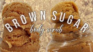 Easy Brown Sugar Honey Scrub; Ecocert Compliant & Preservative Free