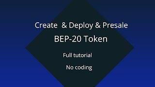 Create BEP20 Token (Shiba, Safemoon  Clone) with Burn, Mint, Tax features