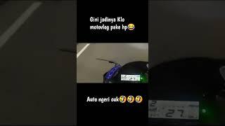 BEGINI HASILNYA KLO MOTOVLOGER PAKE HP SAAT NGEREKAM #shorts #motovlog