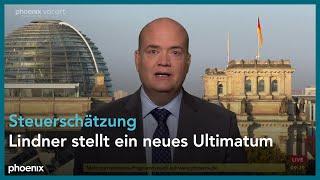 phoenix nachgefragt mit Robin Alexander zur Steuerschätzung am 25.10.24