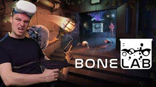 BONELAB 10min review! The new action physics experiment sandbox VR game
