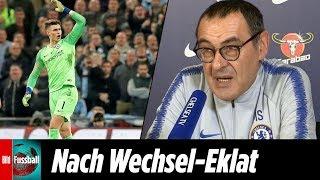 Sarri über die Konsequenzen der verweigerten Auswechslung: „Weiß nicht, ob Kepa spielen wird“