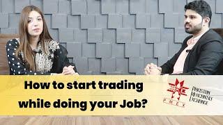 How can a working women start  online trading business with her job?