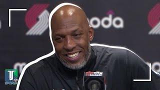 Chauncey Billups REACTS to Deni Avdija's game-sealing BLOCK for Trail Blazers at Clippers