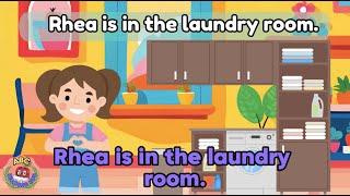 Reading Practice with Basic Sentences: Explore Rooms in a House | Fun Learning for Kids