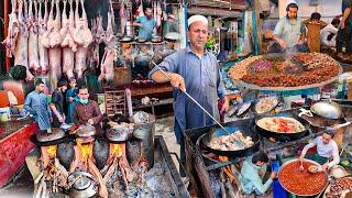 Amazing food at Street | Traditional morning street food in Afghanistan | Liver Fry