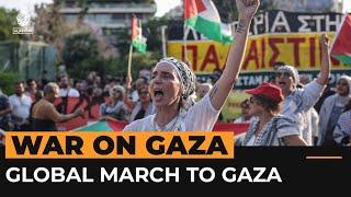 Activists gather for march to Gaza | Al Jazeera Newsfeed