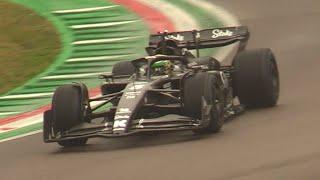 Gabriel Bortoleto Driving the Sauber C43 Around a Wet Imola Circuit- Brazil is Back in F1!!!