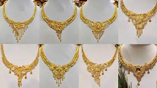 Latest 22k Gold Necklace Design With Price And Weight//Gold jewellery design@Sanchitassimplelife