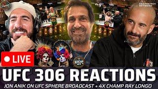 LIVE  UFC 306 Reactions, Ray Longo after Merab Win, Jon Anik on UFC Sphere | A&F. 513