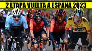 2 ETAPA VUELTA a ESPAÑA 2023 EGAN Bernal DURA SUBIDA REMCO Evenepoel Primoz ROGLIC