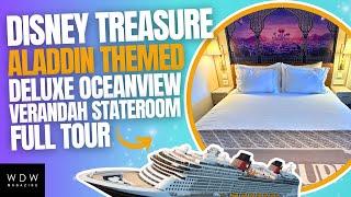 Disney Treasure - Aladdin Themed Verandah Stateroom Tour