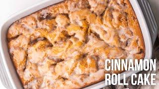 Cinnamon Roll Cake l The Recipe Rebel