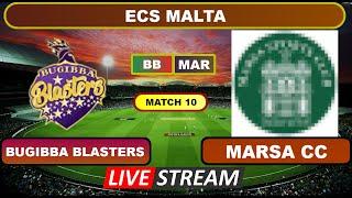 ECS Malta Live - Bugibba Blasters vs Marsa CC Live Cricket Score & Commentary