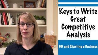 How to Write a Competitive Analysis; Day 12 #competitiveanalysis, #howtowriteabusinessplan,