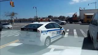 NYPD - illegal turn, using cellphone at the same time (NO EMERGENCY)