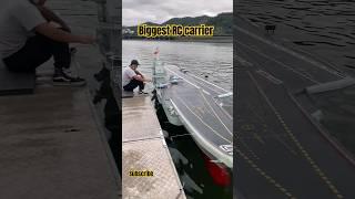 The biggest rc carrier in the world #rcships #rcboat #rcmodel #scalerc  #biggest #aircraftcarrier