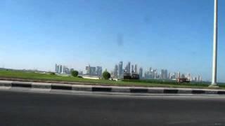 Doha, Qatar from the Back of a Taxi