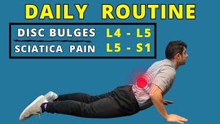 L4 L5, L5 S1 disc bulges best home exercises for pain relief