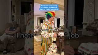 Drunk Clown goes to Work