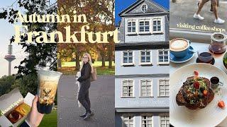 Frankfurt vlog • sunny autumn days, cafés ️ visiting parks, modern art museum • life in Germany