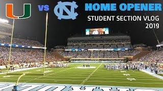 WHAT A GAME || UNC Football Home Opener vs Miami VLOG