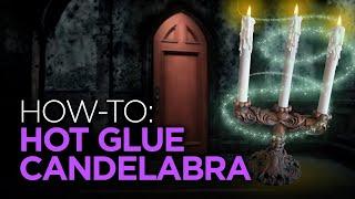 Hot Glue Candelabra Prop