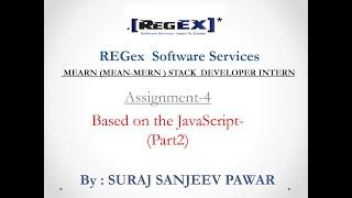 Task-4 which is given by REGex Software Services in a MEARN stack web development intern.