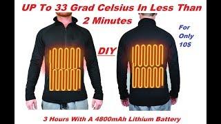 DIY Battery Heated Shirt Heated Clothing - Electric Clothing - Winter Clothing