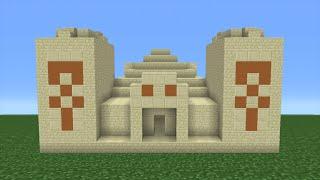 Minecraft Tutorial: How To Make A Desert Temple (Including Interior)