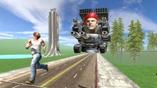 Franklin vs Giant Skibidi Toilet - INDIAN BIKE DRIVING 3D