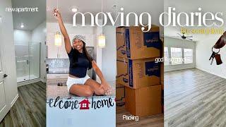 MOVING INTO MY FIRST APARTMENT | empty apartment tour | packing | organizing + more 