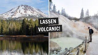 Visiting Lassen Volcanic National Park in the SPRING! (Sulphur Works, Chaos Crags, & Manzanita Lake)