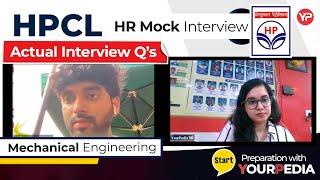 HPCL HR Mock Interview | Actual Interview Questions | Mechanical Engineering