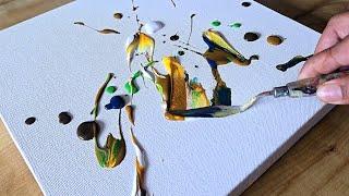 Easy Acrylic Painting Technique /Abstract Landscape Painting / Step By Step