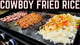 WHAT THE HECK IS COWBOY FRIED RICE? NEW GRIDDLE RECIPE YOU HAVE TO TRY! WE CAN'T STOP EATING THIS