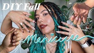 DIY FALL INSPIRED NAILS | PUSH ON GEL TIPS! 