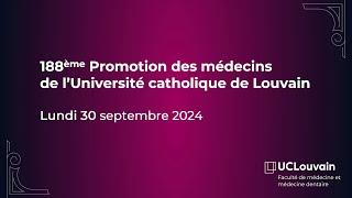 Proclamation 2024 de la Faculté de médecine et médecine dentaire