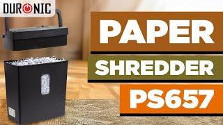 Duronic PS657 Micro Cut Paper Shredder | BEST SHREDDER Home & Office 2024 | Cross Cut vs Micro Cut