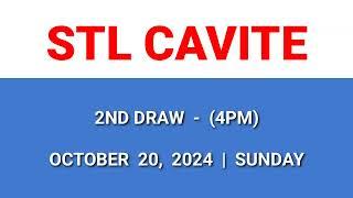 STL Cavite result today 4pm draw afternoon result 2nd draw Philippines October 20, 2024 Sunday