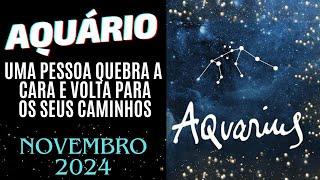 AQUÁRIO UMA PESSOA QUEBRA A CARA E VOLTA PARA OS SEUS CAMINHOS//NOVEMBRO 2024