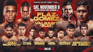 CONTENDER SERIES | LIVE BOXING | Flaz vs Gomez | Saturday, November 9