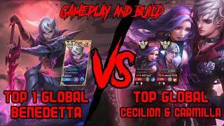 GAME KERAS LAWAN TOP GLOBAL BUCIN !!! | Top 1 Global Benedetta Gameplay | New Emblem & Build | MLBB